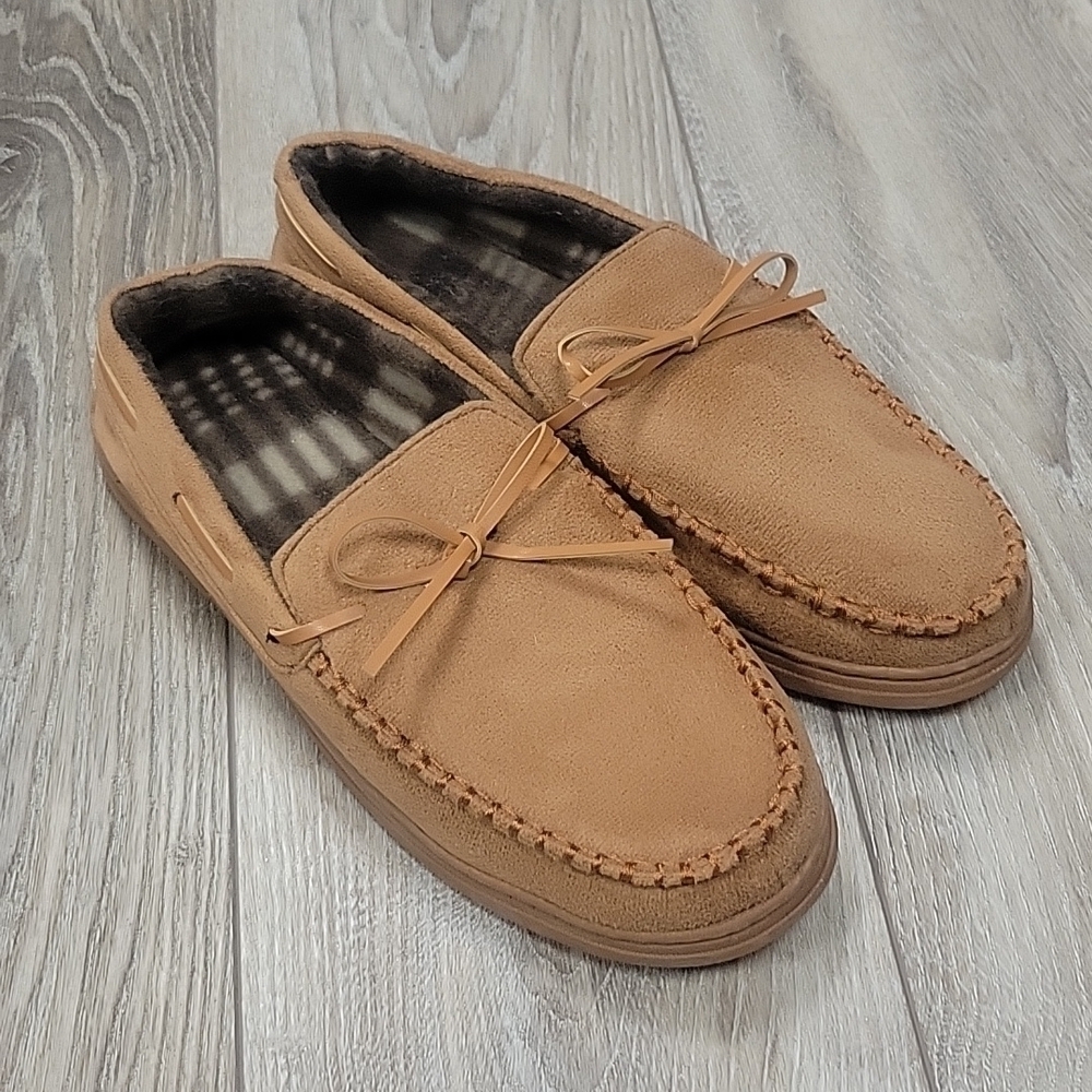 Gold Toe Tan House Shoes Size 8/9 NEW!